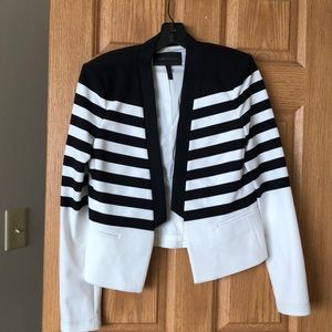 Stripped fashion blazer